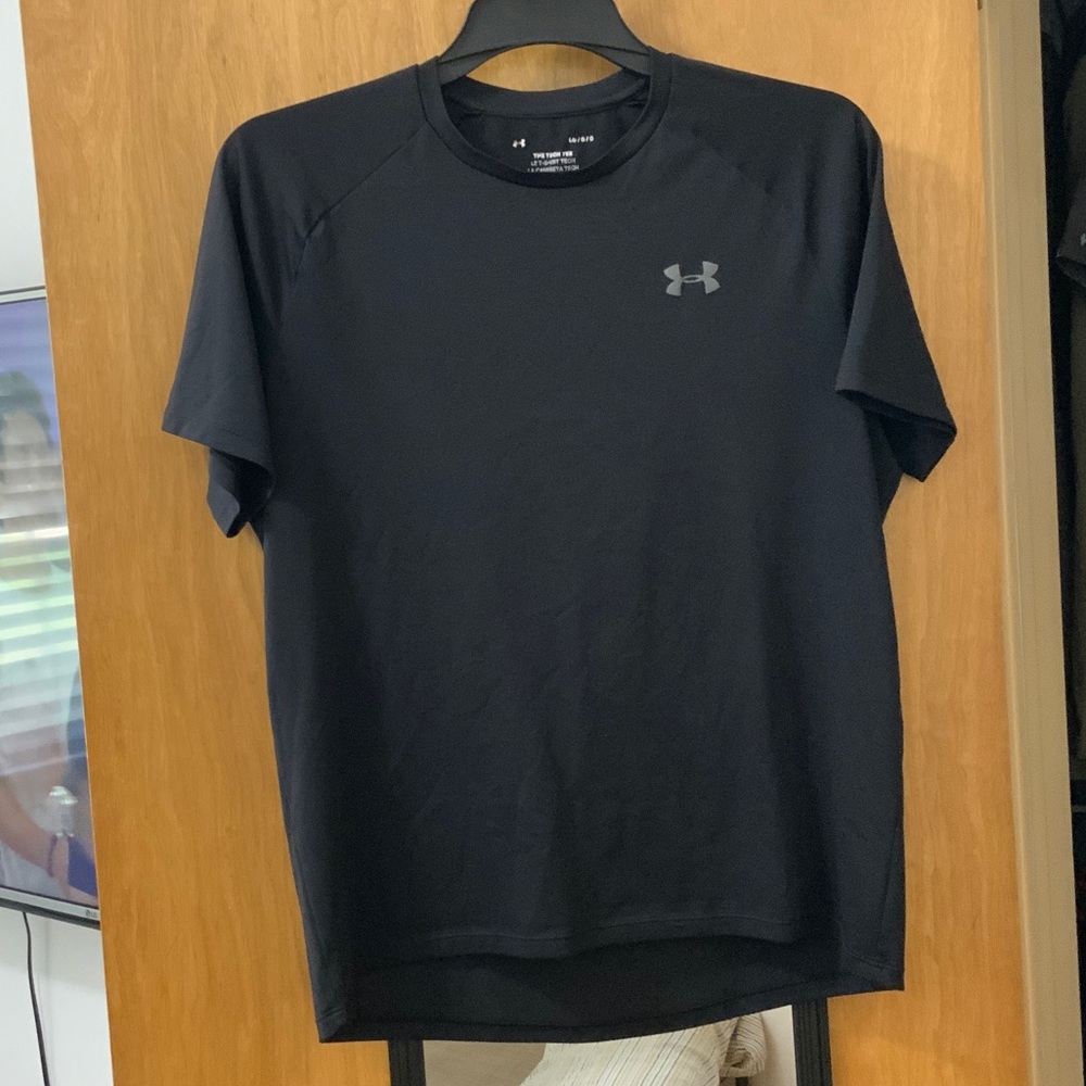 Under Armour Men’s Tech Tee Black Short Sleeve Size Large